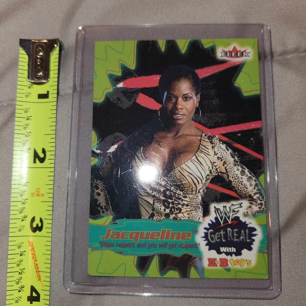 JACQUELINE - 2001 Fleer -  WWF Get Real With KB - TRADING CARD